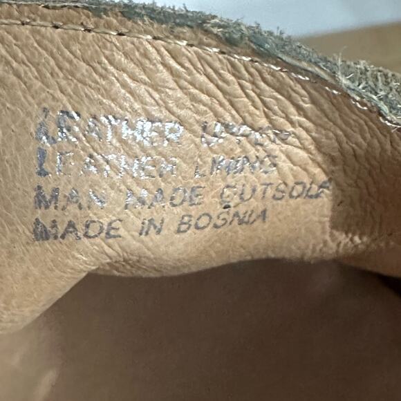 Miz Mooz Handcrafted Suede Oxford Chic Brogue Perforation Flat Loafers Shoes 9.5 - Picture 7 of 9